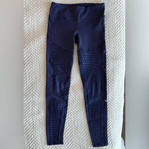 ALO Blue Moto Leggings